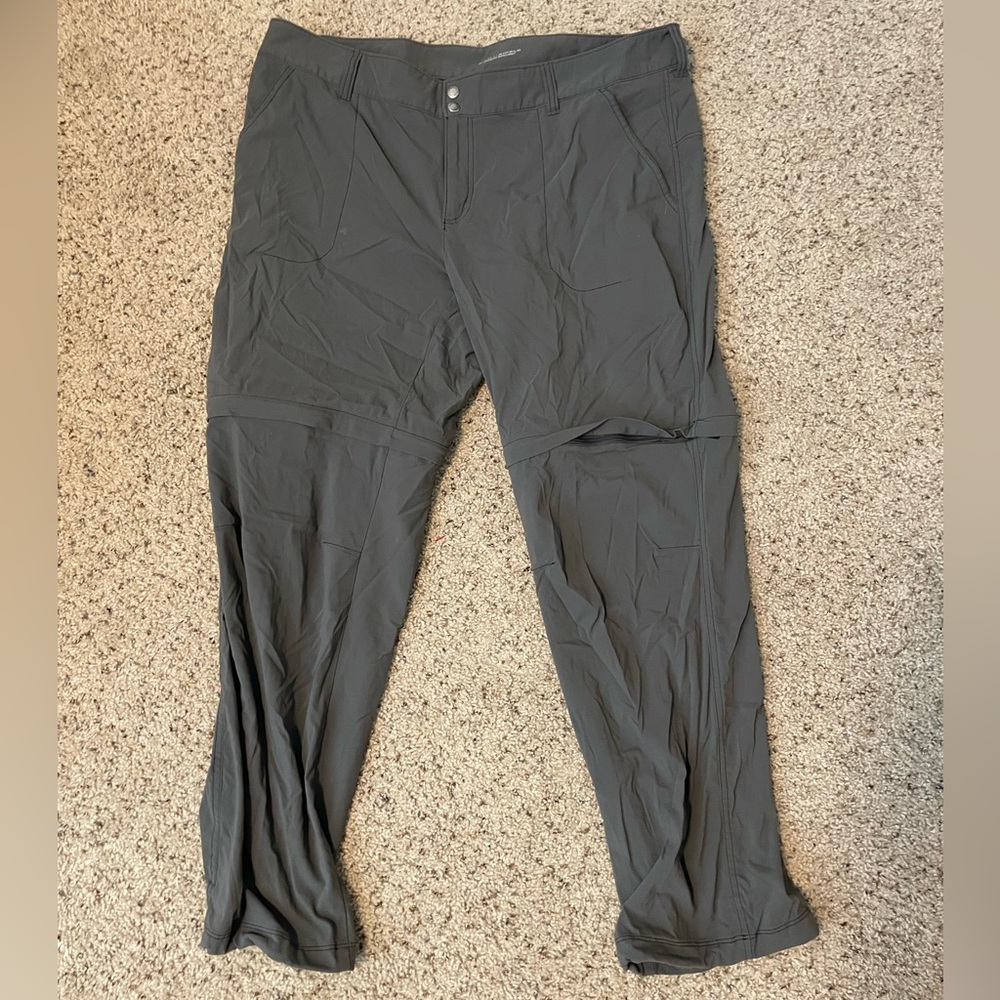 Columbia Omni Shield 20W gray comfortable hiking pants minor piling - Picture 1 of 3